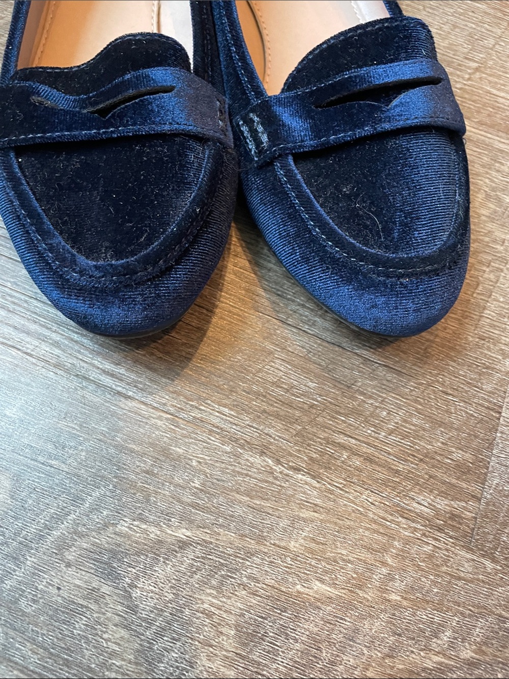 Madden Girl Women Velvet Loafers Women’s Size 8.5 Sapphire Blue - Picture 3 of 7